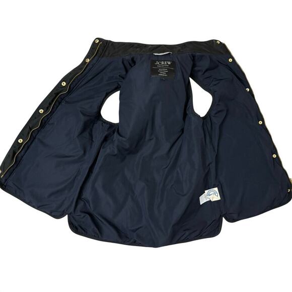 J.Crew Black Quilted Signature Puffer Vest Women’s S PrimaLoft Water Repellent - Picture 9 of 13